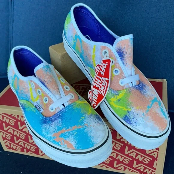 Vans Men’s Authentic Retro Mart Multi/True White Sneakers - Picture 7 of 16